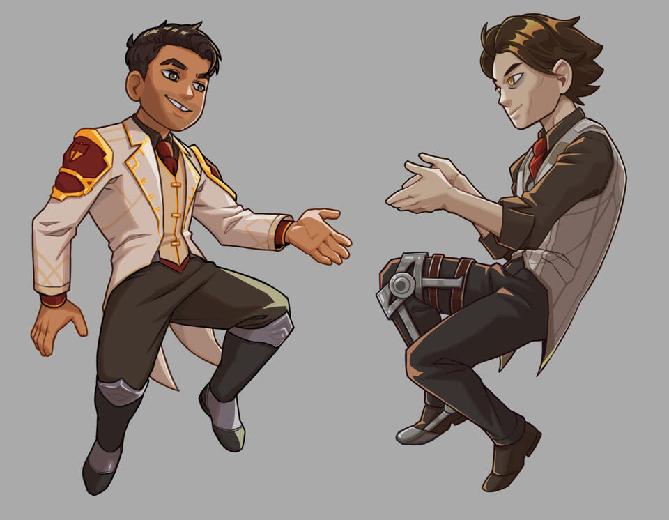 Jayce and Viktor key chains Jayce and Viktor key chains